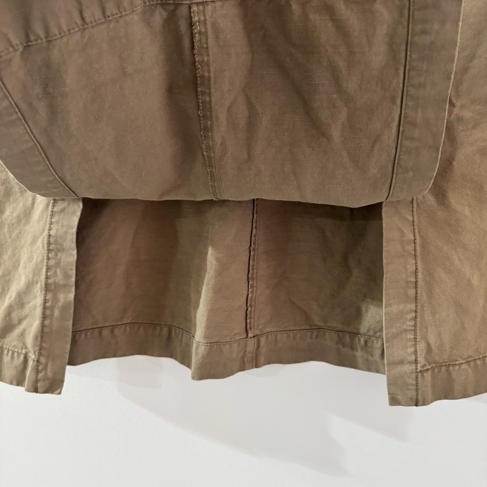 Ibex Tan Mini Skirt with Button Accents - Picture 11 of 11